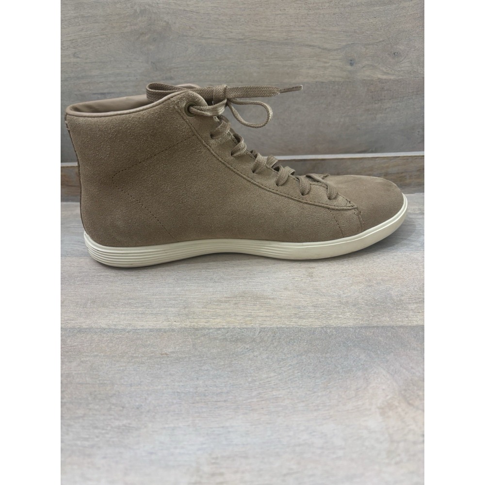 Cole Haan Grand.OS Womens 8 B Taupe Tan Suede High Top Sneakers W10089 - Picture 4 of 11